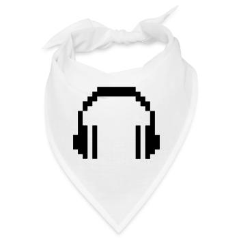 8 BIT Headphones - Bandana - Weiß - Vorne