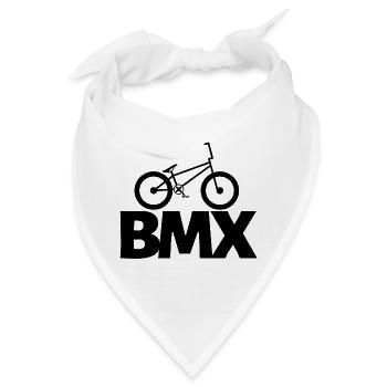 BMX Freestyle Shirt für Kids & Rider - Bandana - Weiß - Vorne