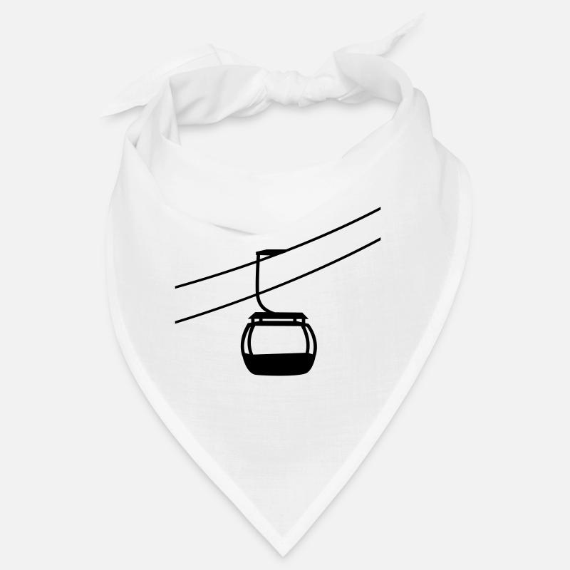 eine einzelne gondelbahn seilbahn gondel winter ur Bandana