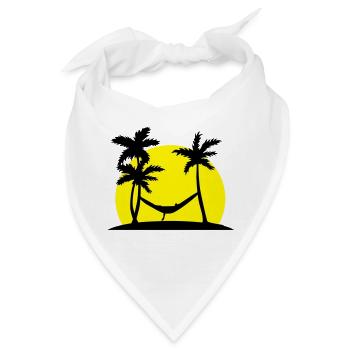 Hängematte im Paradies - Bandana - Weiß - Vorne