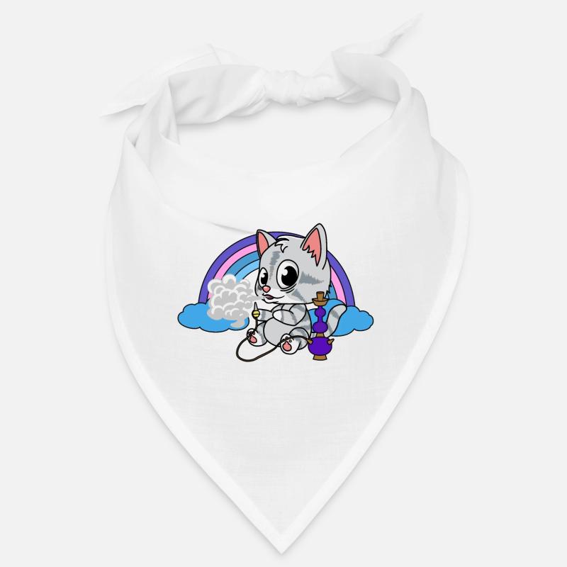 Kitten hookah smoking kiffen hookah smoke Bandana