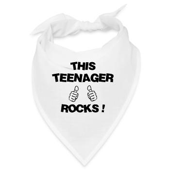 Teenager / Jugendliche / Jugendlicher / Kind - Bandana - Weiß - Vorne