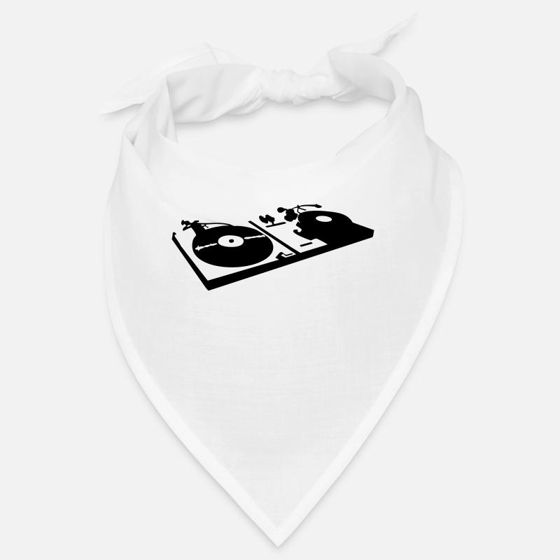 DJ, record player, vinyl Bandana