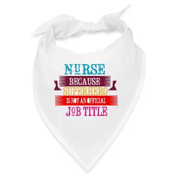 Nurse Doctor Hospital Krankenschwester - Bandana - Weiß - Vorne
