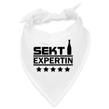 sekt expertin - Bandana - Weiß - Vorne