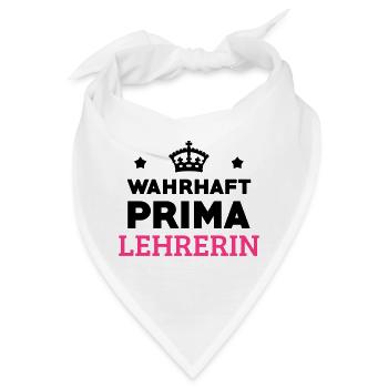 Lehrer / Professor / Schule / Lehrerin / Kind - Bandana - Weiß - Vorne