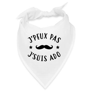Teenager / Jugendliche / Jugendlicher / Kind - Bandana - Weiß - Vorne