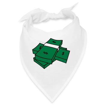 Money - Bandana - Weiß - Vorne