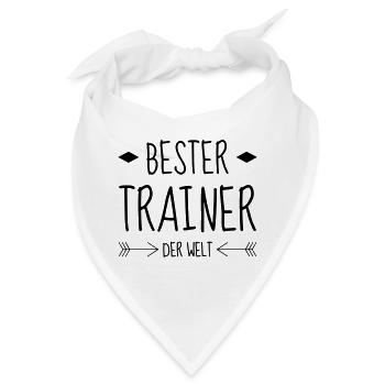 Coach / Coaching / Trainer / Sport - Bandana - Weiß - Vorne