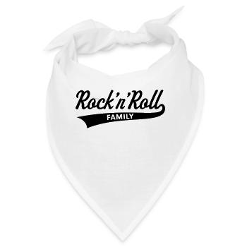 Rock 'n' Roll Family (Rock And Roll Familie) - Bandana - Weiß - Vorne