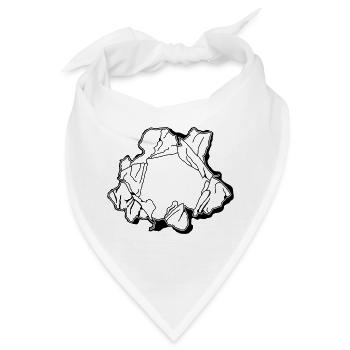 Zerrissenes Papier ca321 - Bandana - Weiß - Vorne