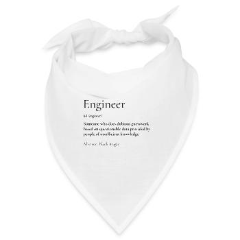 engineer - definition - Bandana - Weiß - Vorne