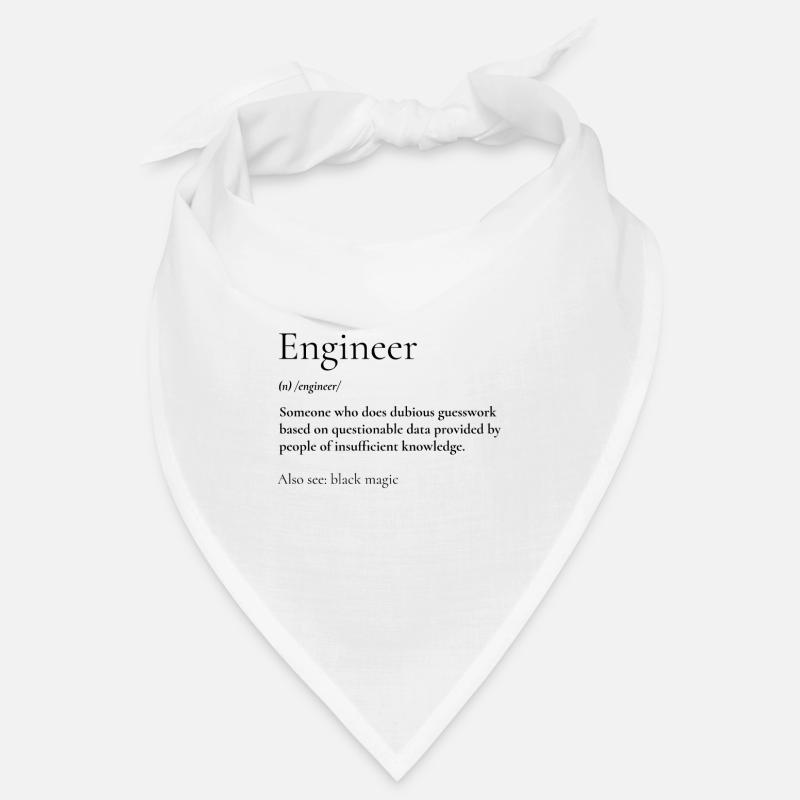 engineer - definition - Bandana - Weiß