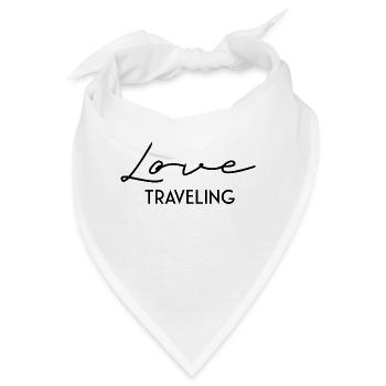 Reisen Reise Urlaub Liebe - Bandana - Weiß - Vorne