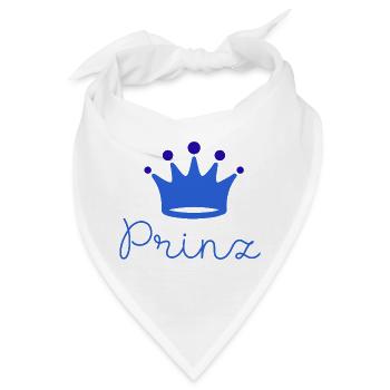 prinz ,baby, kleiner prinz, junge, schreibschrift - Bandana - Weiß - Vorne