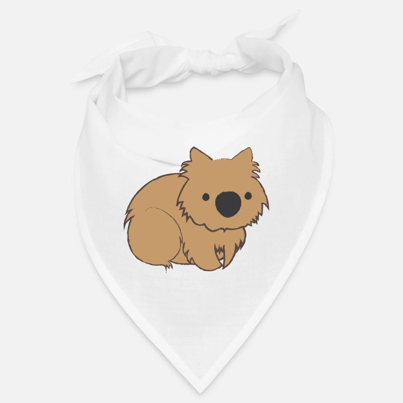 Wombat mignon wombat - Bandana - blanc