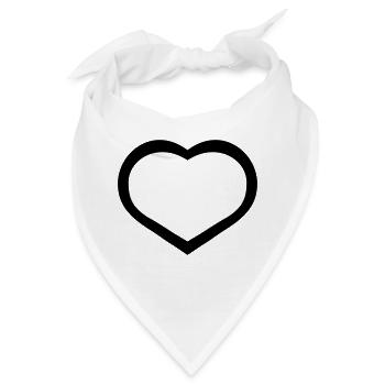 LEERER ANPASSBARER NAME - Bandana - Weiß - Vorne