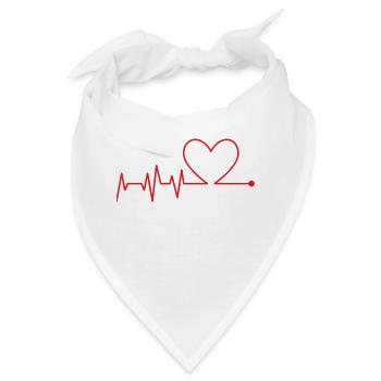 ELEKTROKARDIOGRAMM - Bandana - Weiß - Vorne