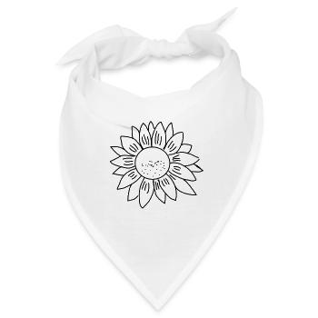 Sonnenblume! - Bandana - Weiß - Vorne