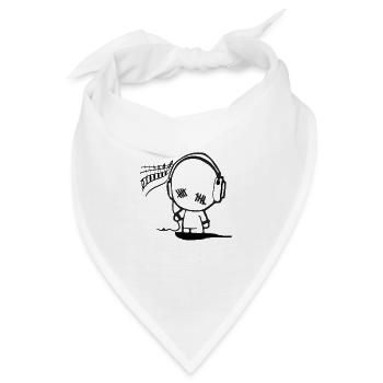 Music Man - Bandana - Weiß - Vorne