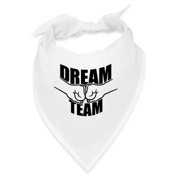 Faustschlag Dream Team - Bandana - Weiß - Vorne