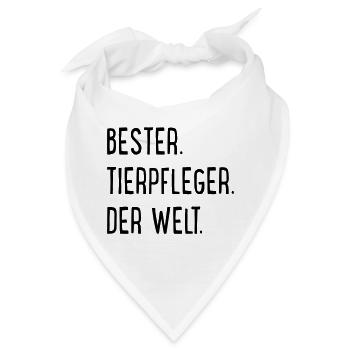 Tierpfleger - Bandana - Weiß - Vorne