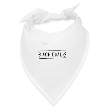 Ach Egal - Bandana - Weiß - Vorne