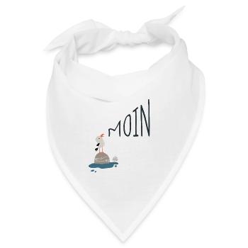 Moin Möwe - Bandana - Weiß - Vorne