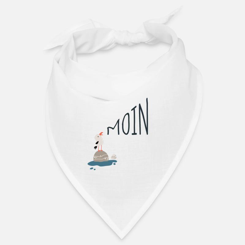 Moin Möwe - Bandana - Weiß