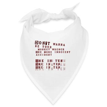 Monkey Wrench - Foo Fighters - Bandana - Weiß - Vorne