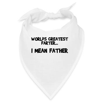 Worlds Greater Farter Father - Bandana - Weiß - Vorne