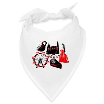 wien - Bandana - Weiß - Vorne