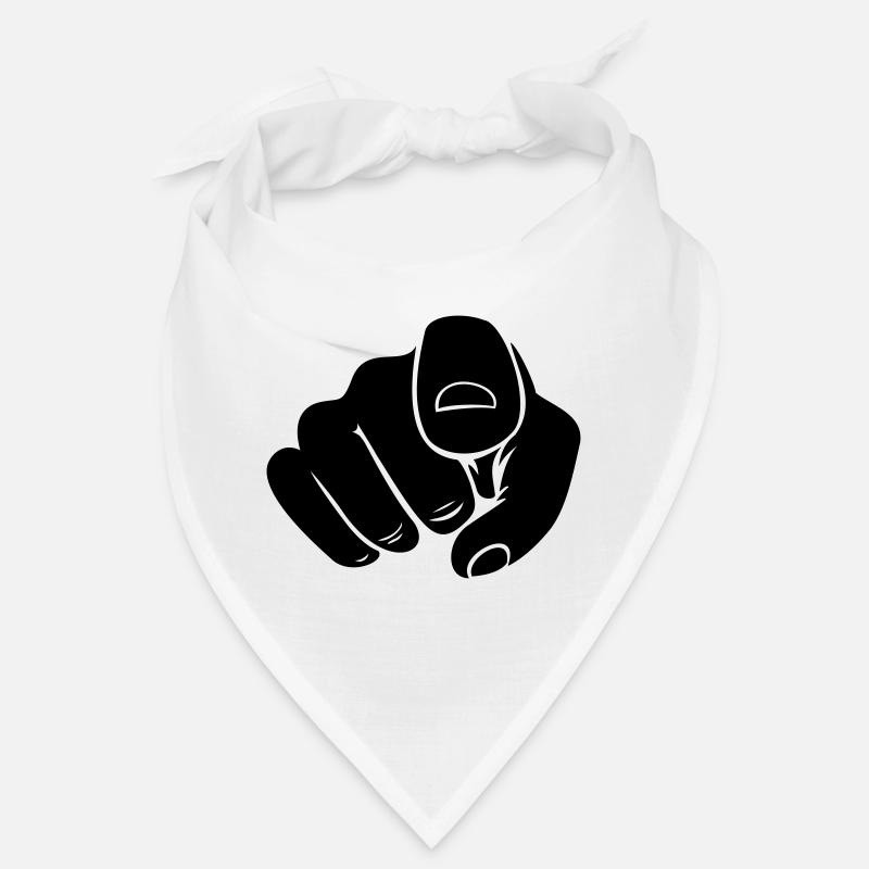 Zeigen Hand Finger Bandana