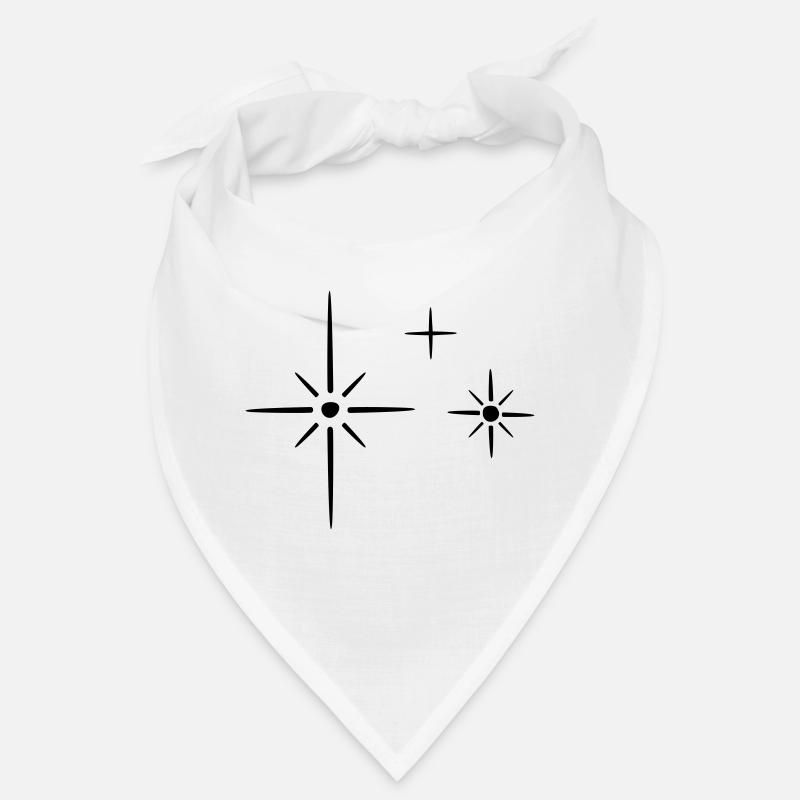 Glitzersternchen Glitzer Sterne Dekor Bandana