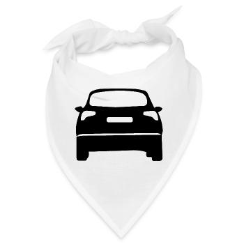 Car Auto - Bandana - Weiß - Vorne