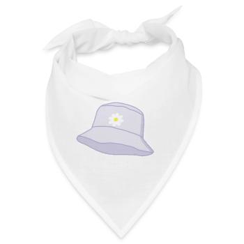 Bob mit einer Blume - Bandana - Weiß - Vorne