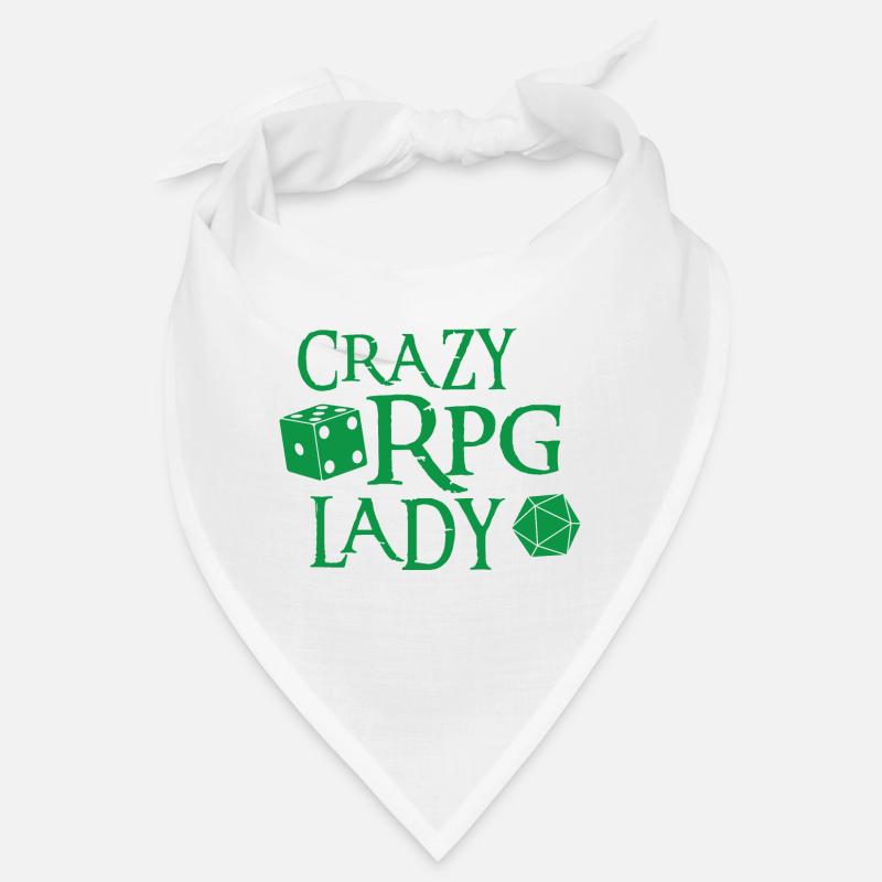 Dame RPG folle avec des dés Bandana