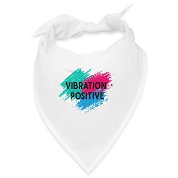 T-Shirt positive Vibration. - Bandana - Weiß - Vorne
