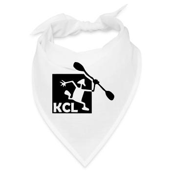 KCL Logo schwarz - Bandana - Weiß - Vorne