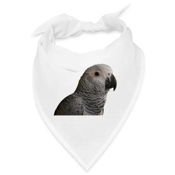 Graupapagei - Bandana - Weiß - Vorne