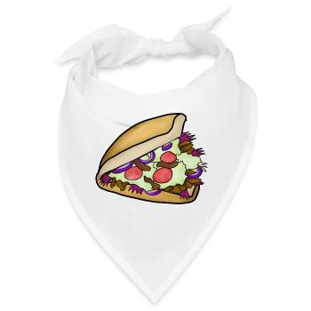 Döner - Bandana - Weiß - Vorne