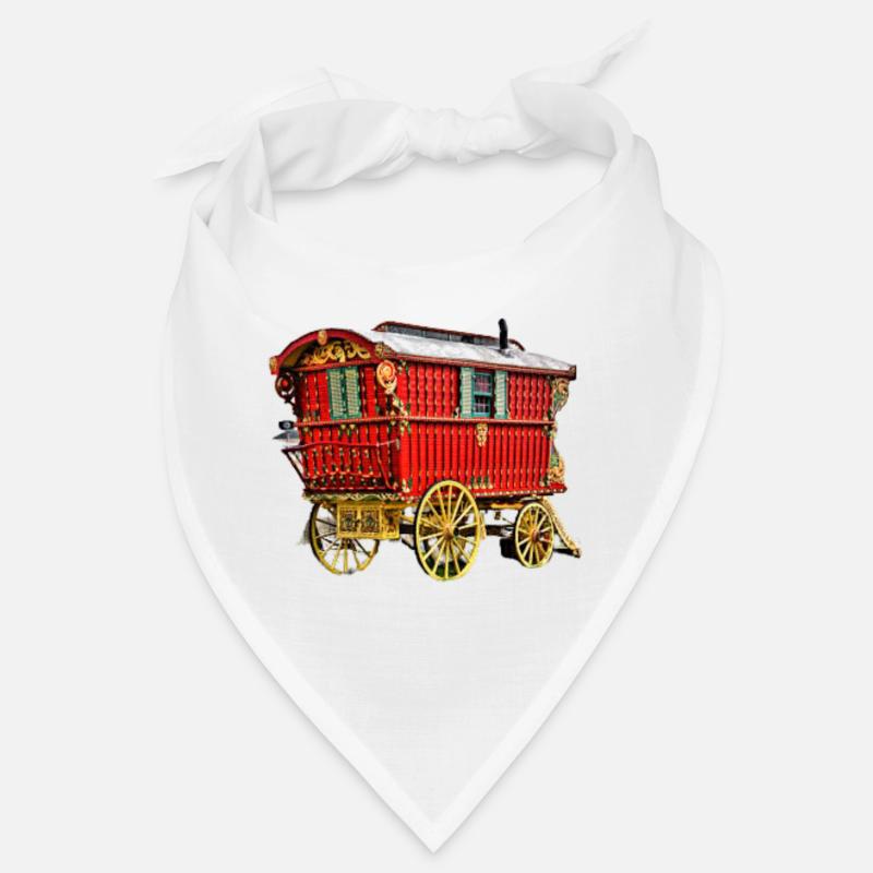 caravane gitane tirée par un cheval Bandana