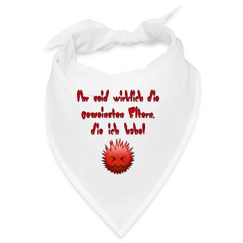 Die gemeinsten Eltern - Bandana - Weiß - Vorne
