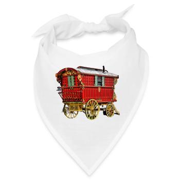 vardo Karawane, Leiste handgefertigte Wagen - Bandana - Weiß - Vorne