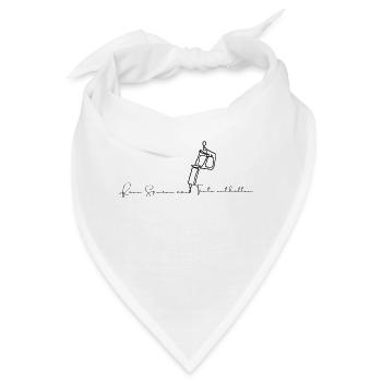 Tattoo Tinte - Bandana - Weiß - Vorne