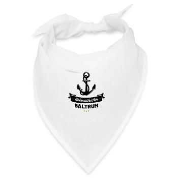 Heimathafen Baltrum - Bandana - Weiß - Vorne