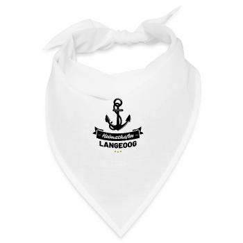Heimathafen Langeoog - Bandana - Weiß - Vorne