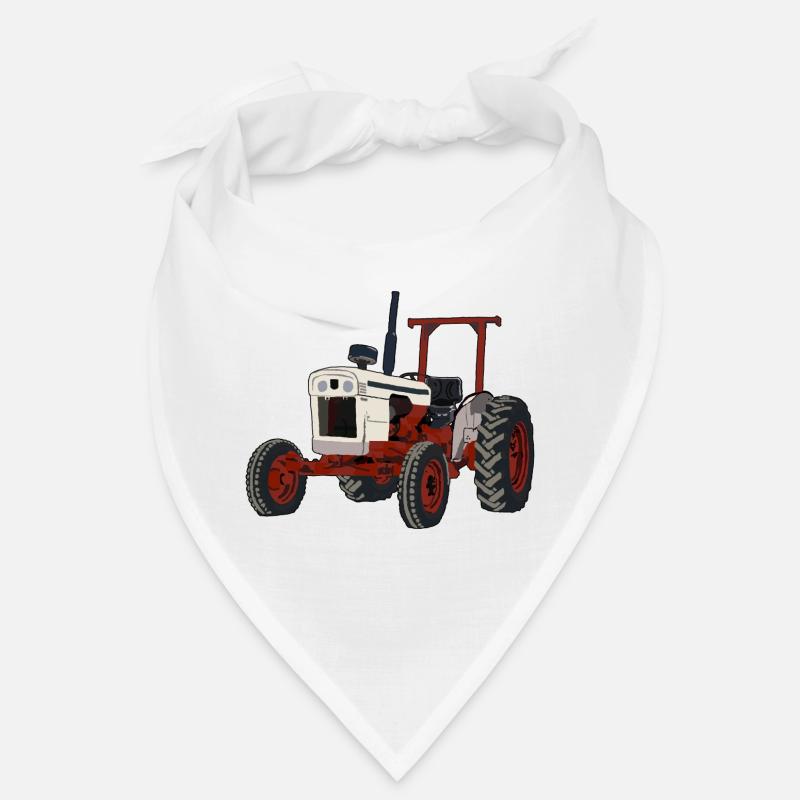 White tractor Bandana