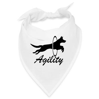 Hund Dog Agility - Bandana - Weiß - Vorne