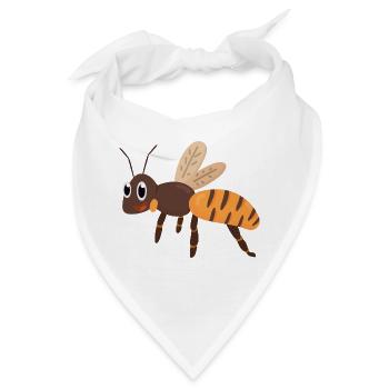 Biene Hummel - Bandana - Weiß - Vorne